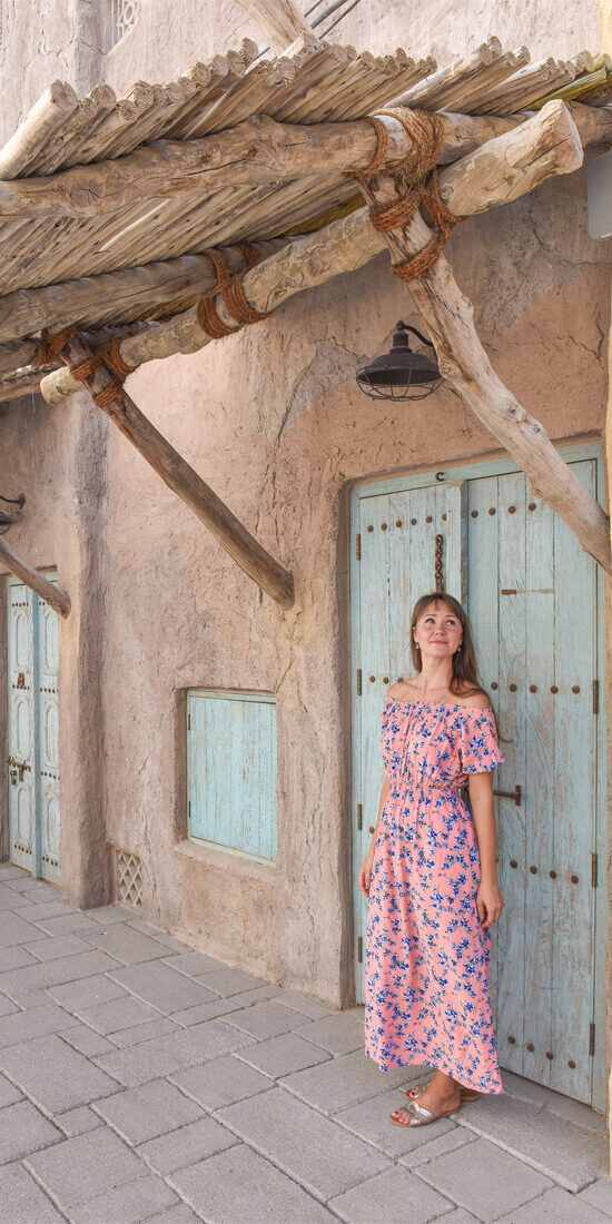 All For The Gram, Most Instagrammable Dubai - Al Seef Turquoise Doors