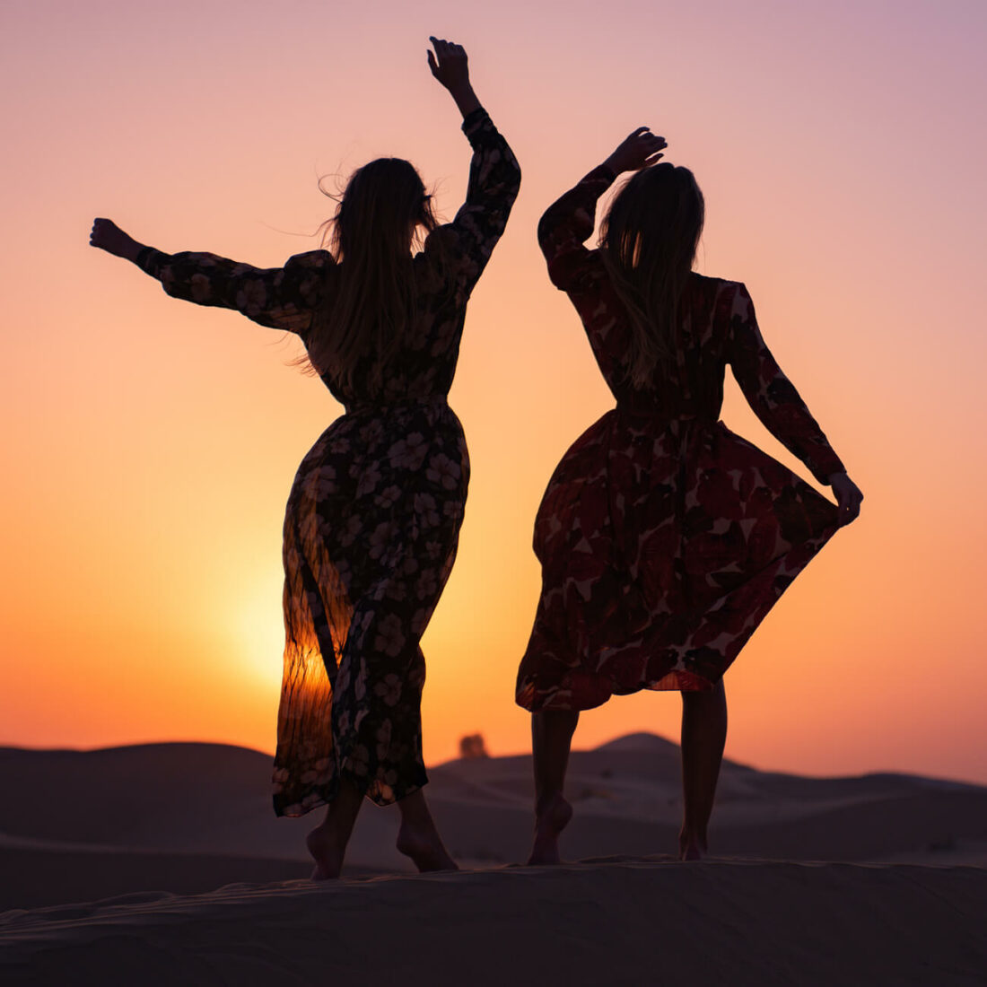 All For The Gram, Most Instagrammable Dubai - Sunset Silhouettes
