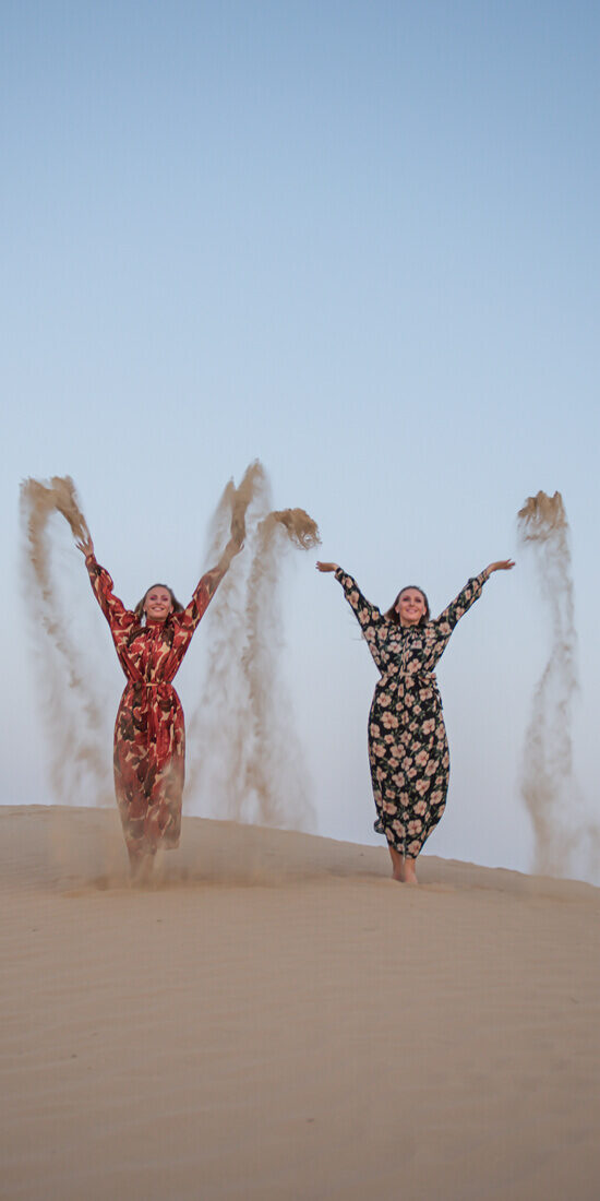 All For The Gram, Most Instagrammable Dubai - Throw Sand In The Air
