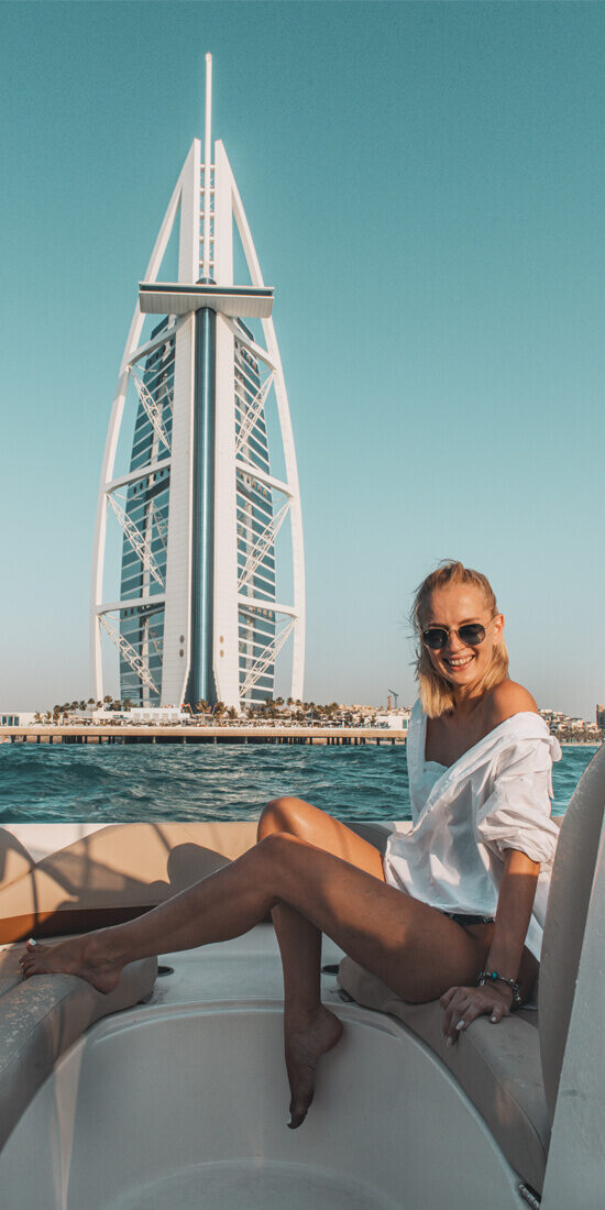 All For The Gram, Most Instagrammable Dubai - Smiles In Front Of The Burj Al Arab