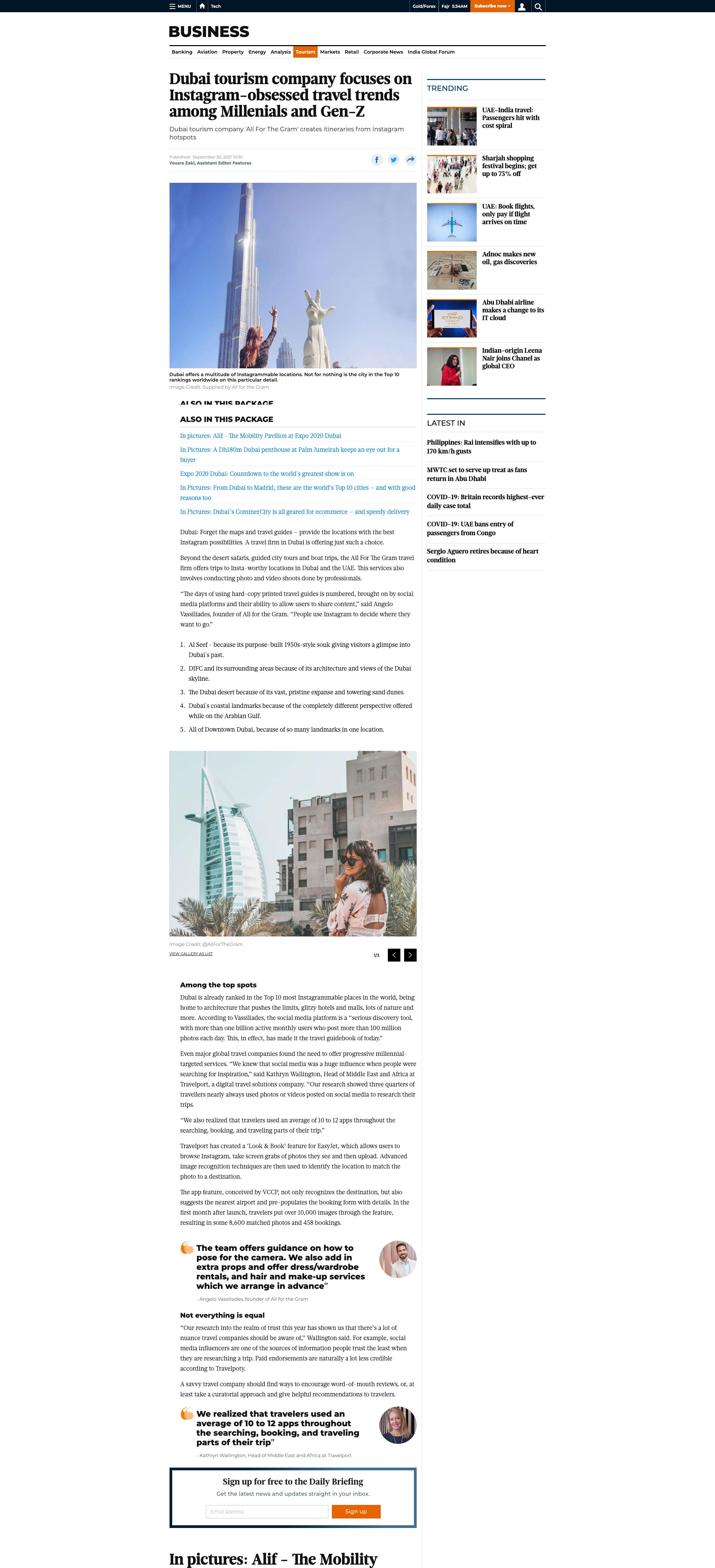 All For The Gram, Most Instagrammable Dubai - Gulf News News Article Feature